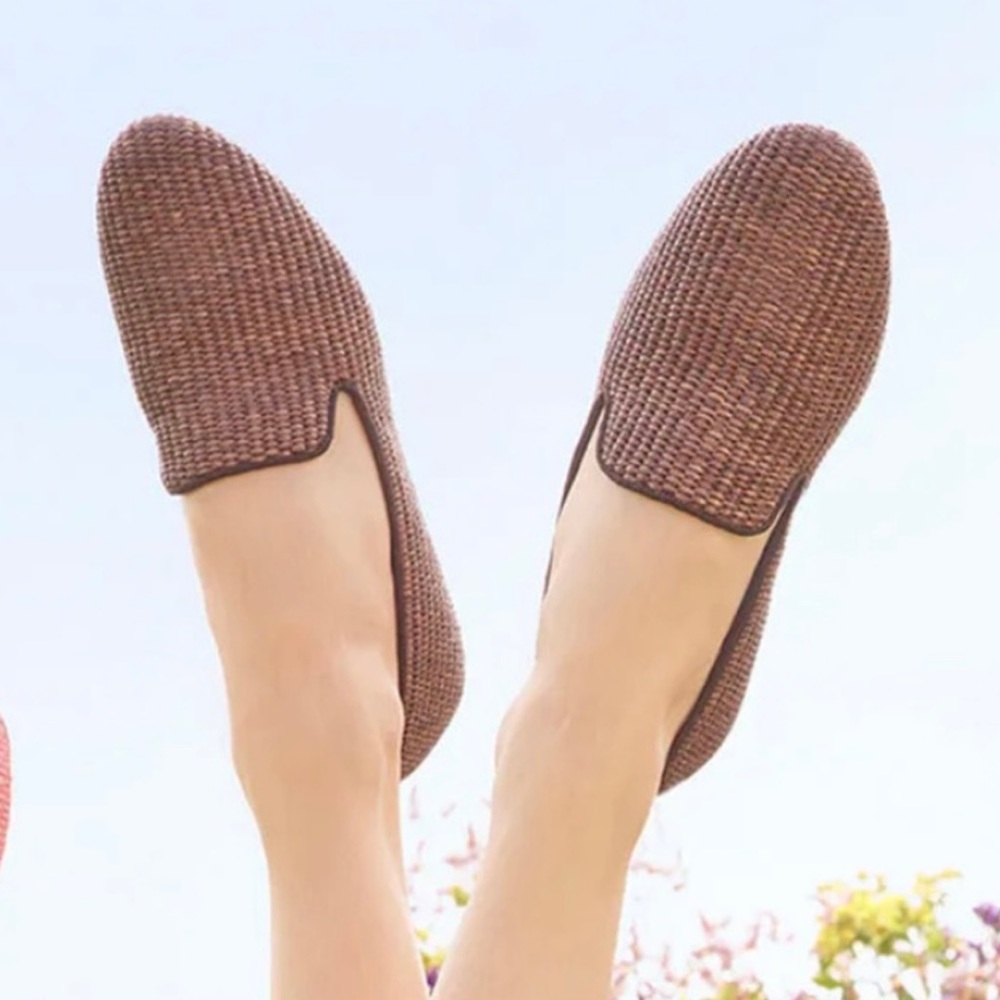 Birdies Woven Brown Flats